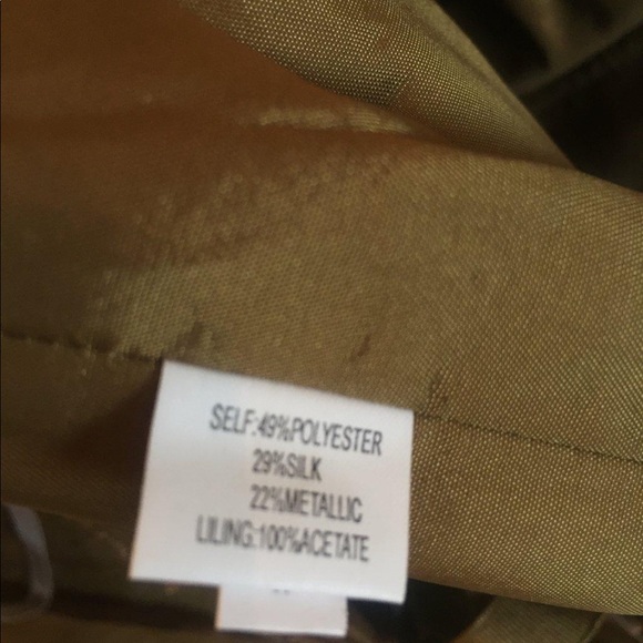 Sz 8 Kay Unger New York Dress Metallic strapless - Picture 8 of 10